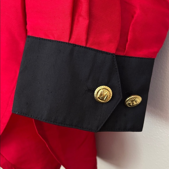 Vintage Bob Mackie silk cat blouse - Picture 6 of 7